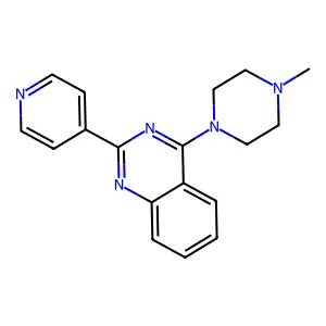 4-(4-Methylpiperazin-1-yl)-2-pyridin-4-ylquinazoline structure