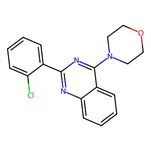 4-[2-(2-Chlorophenyl)quinazolin-4-yl]morpholine structure