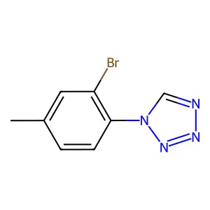 1-(2-bromo-4-methylphenyl)-1H-1,2,3,4-tetrazole structure