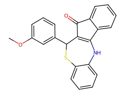 11-(3-Methoxyphenyl)-5,11-dihydroindeno[2,1-c][1,5]benzothiazepin-12-one structure