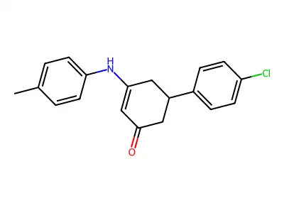 5-(4-Chloro-phenyl)-3-p-tolylamino-cyclohex-2-enone structure