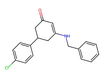 3-(Benzylamino)-5-(4-chlorophenyl)cyclohex-2-en-1-one structure