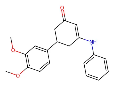 5-(3,4-Dimethoxyphenyl)-3-(phenylamino)cyclohex-2-en-1-one structure