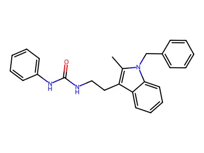 1-[2-(1-Benzyl-2-methylindol-3-yl)ethyl]-3-phenylurea structure