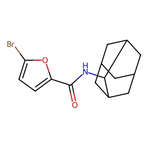 N-(2-adamantyl)-5-bromofuran-2-carboxamide structure