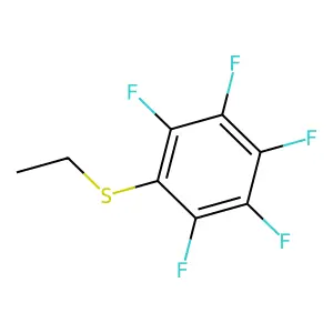 Ethylthiopentafluorobenzene structure