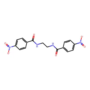 N,N'-bis(p-nitrobenzoyl)ethylenediamine structure