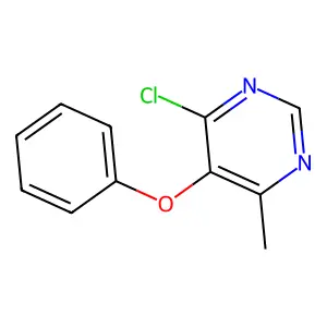 4-Chloro-6-methyl-5-phenoxypyrimidine structure