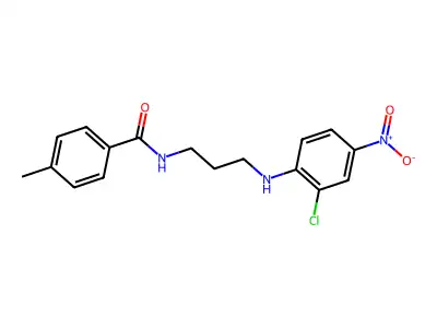 N-[3-(2-chloro-4-nitroanilino)propyl]-4-methylbenzamide structure