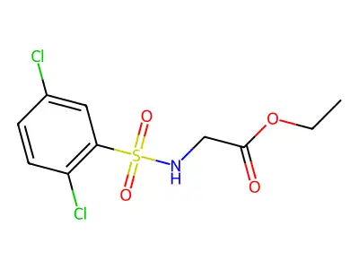 ethyl N-[(2,5-dichlorophenyl)sulfonyl]glycinate structure