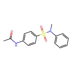 N-[4-[methyl(phenyl)sulfamoyl]phenyl]acetamide structure