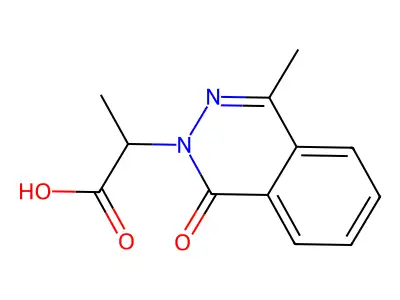 2-(4-Methyl-1-oxo-1H-phthalazin-2-yl)-propionic acid structure