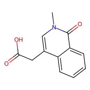 2-(2-Methyl-1-oxoisoquinolin-4-yl)acetic acid structure