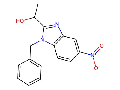 1-(1-Benzyl-5-nitrobenzimidazol-2-yl)ethanol structure