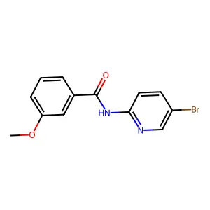 N-(5-bromopyridin-2-yl)-3-methoxybenzamide structure