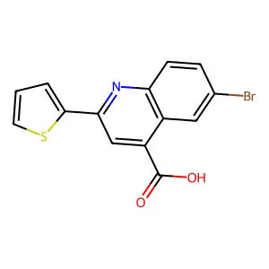 6-Bromo-2-thien-2-ylquinoline-4-carboxylic acid structure