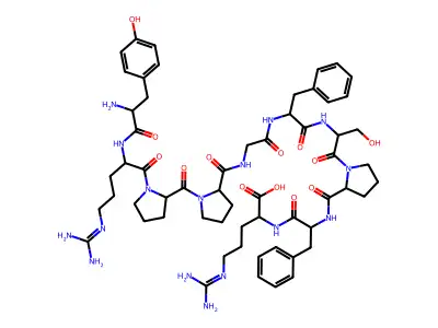 Tyr-arg-pro-pro-gly-phe-ser-pro-phe-arg structure