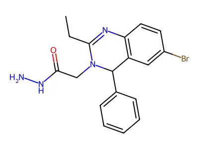 2-(6-bromo-2-ethyl-4-phenylquinazolin-3(4H)-yl)acetohydrazide structure