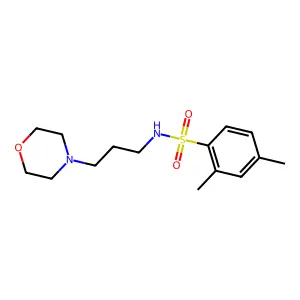 2,4-dimethyl-N-(3-morpholin-4-ylpropyl)benzenesulfonamide structure