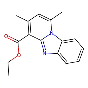 Ethyl 1,3-dimethylpyrido[1,2-a]benzimidazole-4-carboxylate structure