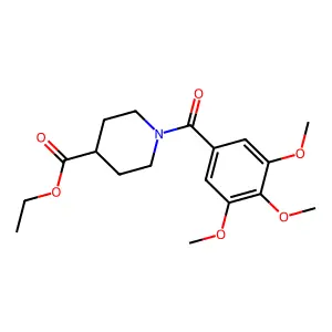 Ethyl 1-(3,4,5-trimethoxybenzoyl)piperidine-4-carboxylate structure