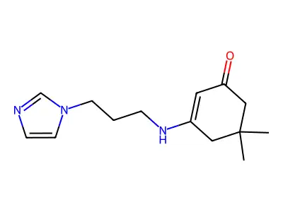 3-(3-Imidazol-1-ylpropylamino)-5,5-dimethylcyclohex-2-en-1-one structure