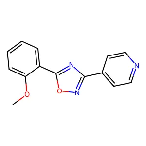 5-(2-Methoxyphenyl)-3-pyridin-4-yl-1,2,4-oxadiazole structure