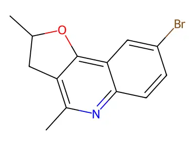 8-Bromo-2,4-dimethyl-2,3-dihydrofuro[3,2-c]quinoline structure
