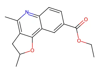 Ethyl 2,4-dimethyl-2,3-dihydrofuro[3,2-c]quinoline-8-carboxylate structure