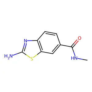 2-Amino-N-methylbenzo[d]thiazole-6-carboxamide structure