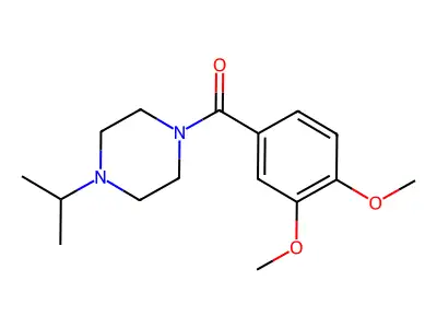3,4-Dimethoxyphenyl 4-(methylethyl)piperazinyl ketone structure