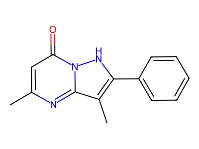 3,5-Dimethyl-2-phenyl-pyrazolo[1,5-a]pyrimidin-7-ol structure