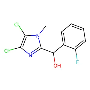 (4,5-Dichloro-1-methylimidazol-2-yl)-(2-fluorophenyl)methanol structure