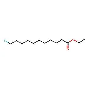 Undecanoic acid, 11-fluoro-, ethyl ester structure