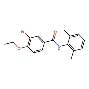 3-溴-N-(2,6-二甲基苯基)-4-乙氧基苯甲酰胺 structure