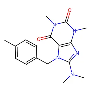 8-(Dimethylamino)-1,3-dimethyl-7-(4-ME-benzyl)-3,7-dihydro-1H-purine-2,6-dione structure