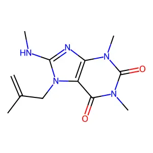 1,3-Dimethyl-8-(methylamino)-7-(2-methylprop-2-enyl)purine-2,6-dione structure