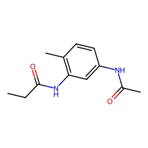 N-[5-(acetylamino)-2-methylphenyl]propanamide structure