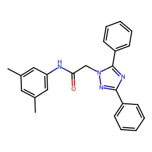 N-(3,5-dimethylphenyl)-2-(3,5-diphenyl-1H-1,2,4-triazol-1-yl)acetamide structure