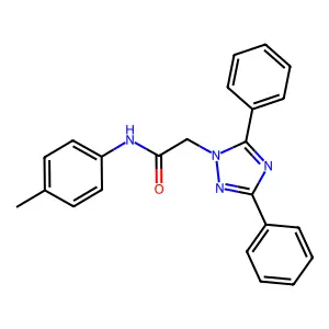 2-(3,5-Diphenyl-1H-1,2,4-triazol-1-yl)-N-(p-tolyl)acetamide structure