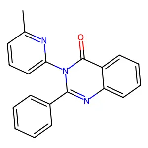 3-(6-Methylpyridin-2-yl)-2-phenylquinazolin-4-one structure