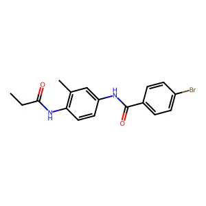 4-Bromo-N-(3-methyl-4-propionamidophenyl)benzamide structure