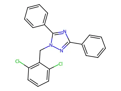 1-(2,6-Dichlorobenzyl)-3,5-diphenyl-1H-1,2,4-triazole structure