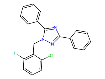 1-(2-Chloro-6-fluorobenzyl)-3,5-diphenyl-1H-1,2,4-triazole structure