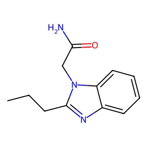 2-Propyl-1H-benzimidazole-1-acetamide structure
