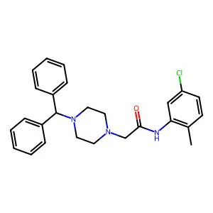 2-(4-Benzhydryl-piperazin-1-yl)-N-(5-chloro-2-methyl-phenyl)-acetamide structure