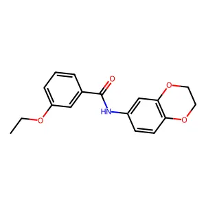 N-(2,3-Dihydro-1,4-benzodioxin-6-yl)-3-ethoxybenzamide structure