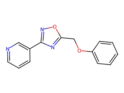 5-(Phenoxymethyl)-3-pyridin-3-yl-1,2,4-oxadiazole structure