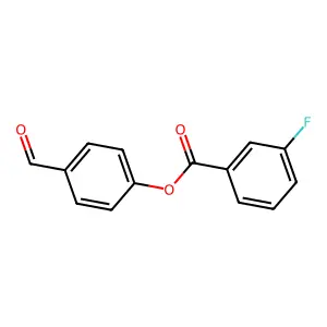 4-Formylphenyl 3-fluorobenzoate structure