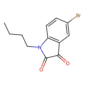 5-Bromo-1-butyl-1H-indole-2,3-dione structure